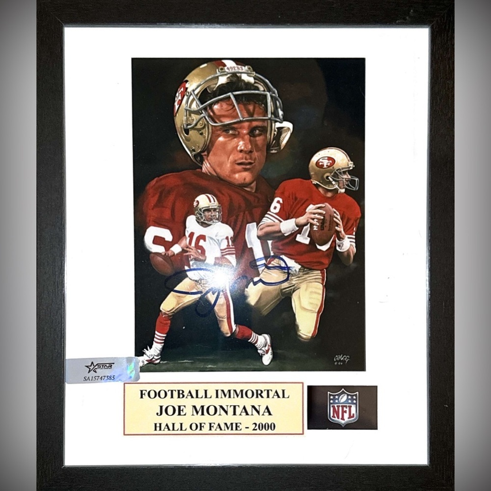 Joe Montana Autographed Photo San Francisco 49ers Legend Original